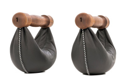 Dumbbells NOHRD SwingBell Walnut Black Pair 2 x 1 kg