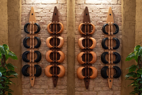 Hantle NOHRD SwingBell 2-8 Kg z tablicą Board Oak Dąb Skóra