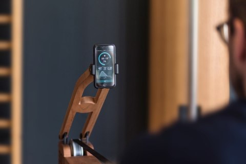 Uchwyt na telefon do wioślarzy wodnych WaterRower Vintage Oak Dąb