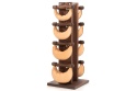 Hantle NOHRD SwingBell 2-8 Kg ze stojakiem Tower Classic Nature Orzech Skóra