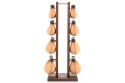 Hantle NOHRD SwingBell 2-8 Kg ze stojakiem Tower Classic Nature Orzech Skóra