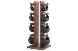 Hantle NOHRD SwingBell 2-8 Kg ze stojakiem Tower Classic Orzech Skóra