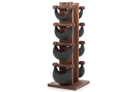 Hantle NOHRD SwingBell 2-8 Kg ze stojakiem Tower Classic Orzech Skóra