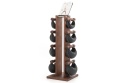 Hantle NOHRD SwingBell 2-8 Kg ze stojakiem Tower Classic Orzech Skóra