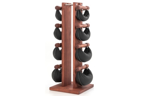 Hantle NOHRD SwingBell 2-8 Kg ze stojakiem Tower Club Buk Skóra