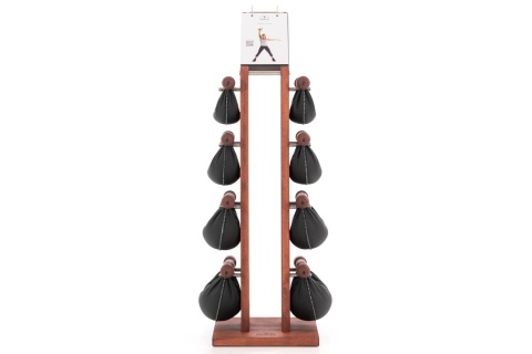 Hantle NOHRD SwingBell 2-8 Kg ze stojakiem Tower Club Buk Skóra