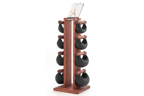 Hantle NOHRD SwingBell 2-8 Kg ze stojakiem Tower Club Buk Skóra