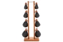 Hantle NOHRD SwingBell 2-8 Kg ze stojakiem Tower Oxbridge Wiśnia Skóra