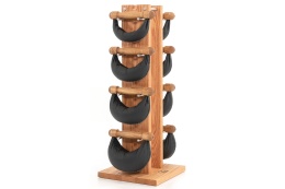 Hantle NOHRD SwingBell 2-8 Kg ze stojakiem Tower Oak Dąb Skóra