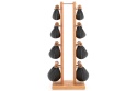 Hantle NOHRD SwingBell 2-8 Kg ze stojakiem Tower Oak Dąb Skóra