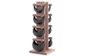 Hantle NOHRD SwingBell 2-8 Kg ze stojakiem Tower Oak Vintage Skóra