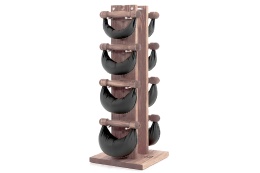 Hantle NOHRD SwingBell 2-8 Kg ze stojakiem Tower Oak Vintage Skóra