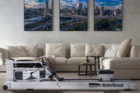 Wioślarz wodny WaterRower Blanc S4 BLE Dąb