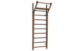 Gym Ladder NOHrD WallBar 10 Classic Walnut